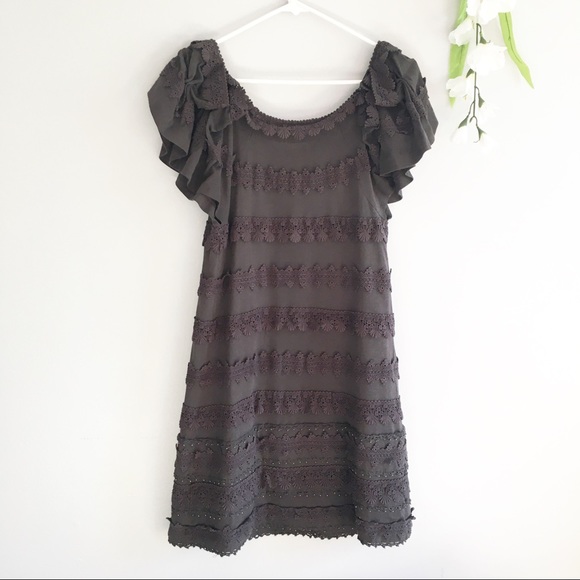 Anthropologie Leifsdottir Ruffle Crochet Dress - Picture 5 of 8